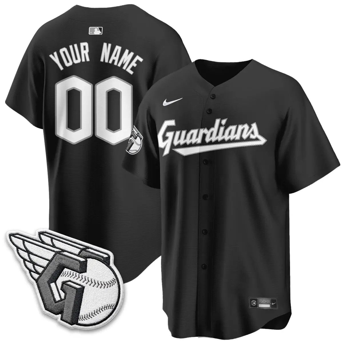 CLE 2026 Black Out Style Limited Vapor Custom Jersey - All Stitched by Cleveland Guardians