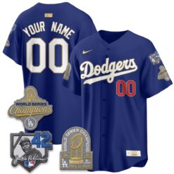LAD 2026 Jackie Robinson New Era Vapor Custom Limited Jersey - All Stitched by Los Angeles Dodgers