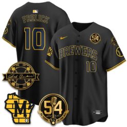 MIL 2026 Black Out Style Limited Vapor Jersey - All Stitched by Milwaukee Brewers