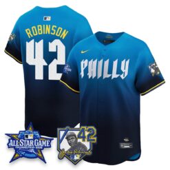 Philadelphia Phillies 2026 Jackie Robinson New Era - All Star Game Vapor Limited Jersey - All Stitched by Philadelphia Phillies