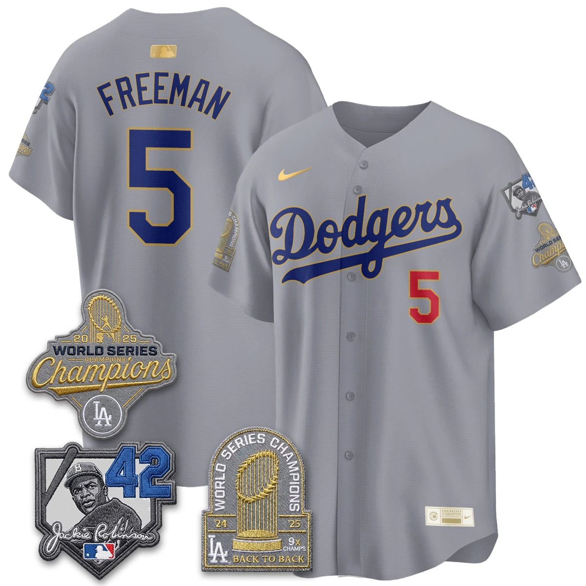 LAD 2026 Jackie Robinson New Era Vapor Limited Jersey - All Stitched by Los Angeles Dodgers