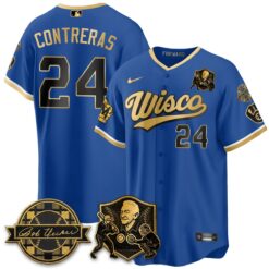 Milwaukee Brewers Bob Uecker - 54 SSs for Brewers' Vapor Limited City Connect Jersey - All Stitched by Milwaukee Brewers