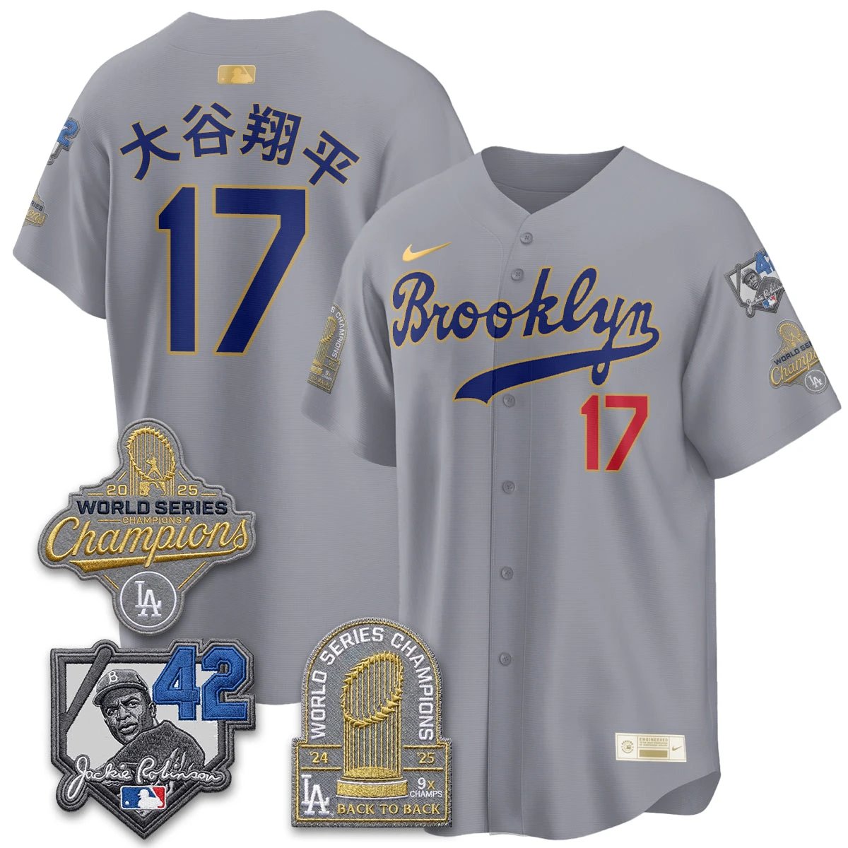 LAD 2026 Brooklyn Jackie Robinson Limited Jersey - All Stitched by Los Angeles Dodgers