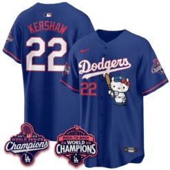 LAD x Hello Kitty Night 2026 Vapor White Jersey - All Stitched by Los Angeles Dodgers