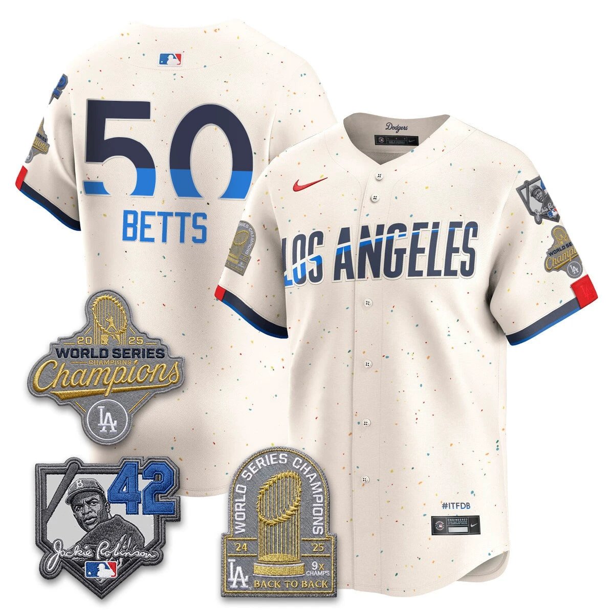 LAD 2026 Jackie Robinson New Era Vapor Limited Jersey - All Stitched by Los Angeles Dodgers