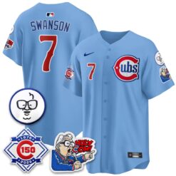 Chicago Cubs 150th Anniversary Harry Caray Holy Cow Vapor Premier Limited Jersey - All Stitched V2 by Chicago Cubs