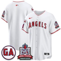 LAA 60th Anniversary Vapor Jersey - All Stitched V3 by Los Angeles Angels