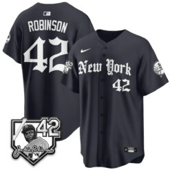 NYY 2026 Jackie Robinson Day Gothic Vapor Limited Jersey - All Stitched by New York Yankees