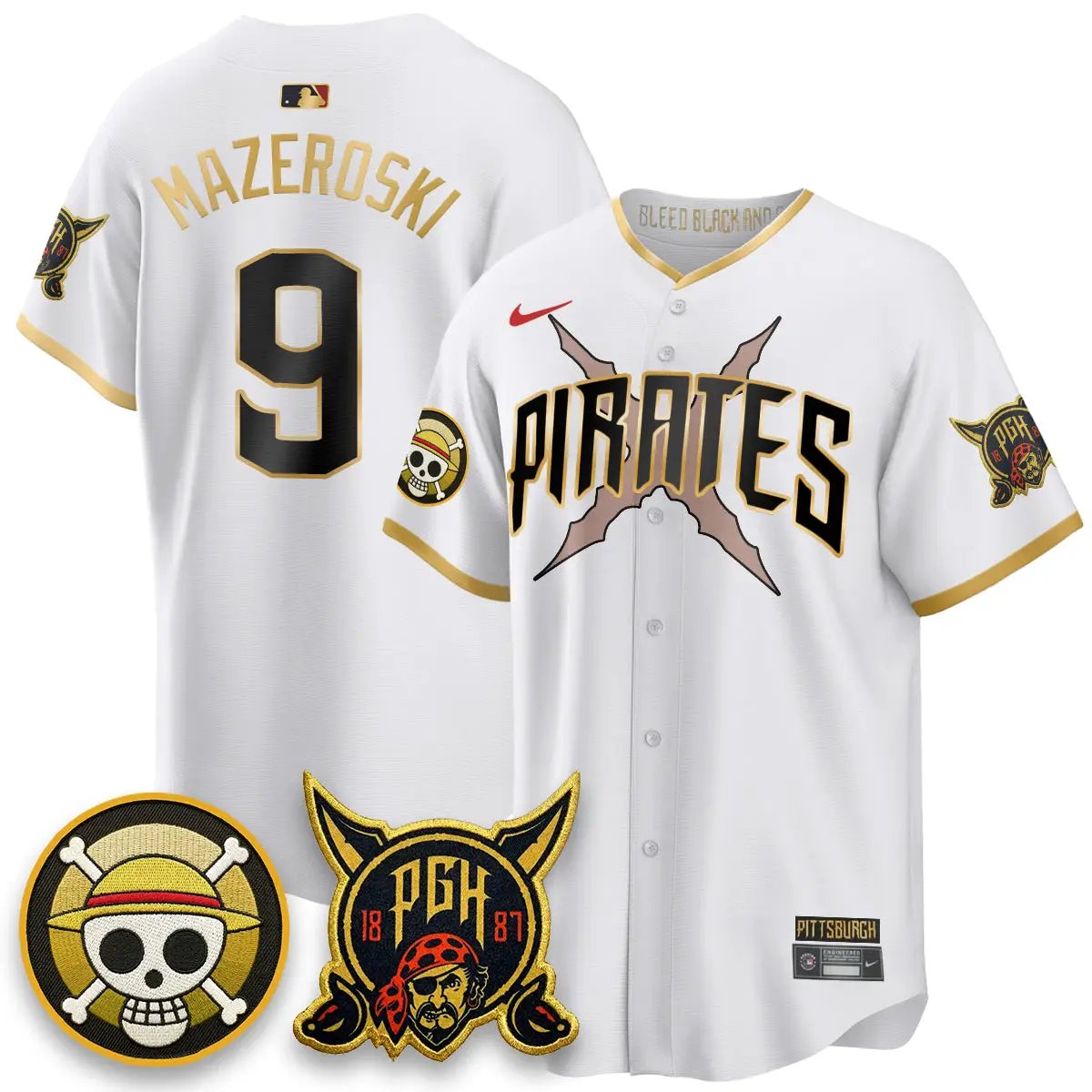 PIT 2026 City Connect x One Piece Vapor Limited Jersey - All Stitched by Pittsburgh Pirates