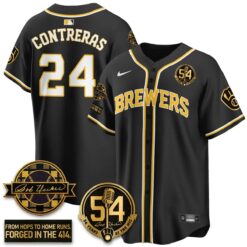 MIL 2026 Black Out Style Limited Vapor Jersey - All Stitched by Milwaukee Brewers