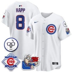 Chicago Cubs 150th Anniversary Harry Caray Holy Cow Vapor Premier Limited Jersey - All Stitched V2 by Chicago Cubs