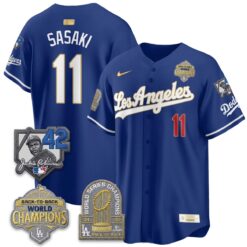 Los Angeles Dodgers 2026 New Era Gold Collection Vapor Limited Jersey - B2B Champs - All Stitched by Los Angeles Dodgers