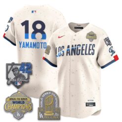 Los Angeles Dodgers 2026 New Era Gold Collection Vapor Limited Jersey - B2B Champs - All Stitched by Los Angeles Dodgers