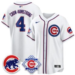 Chicago Cubs 150th Anniversary Black Out Style Vapor Premier Limited Jersey - All Stitched by Chicago Cubs