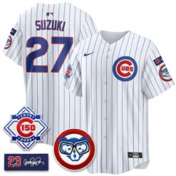 CHC 150th Anniversary Holy Cow Vapor Premier Royal Limited Jersey - All Stitched by Chicago Cubs