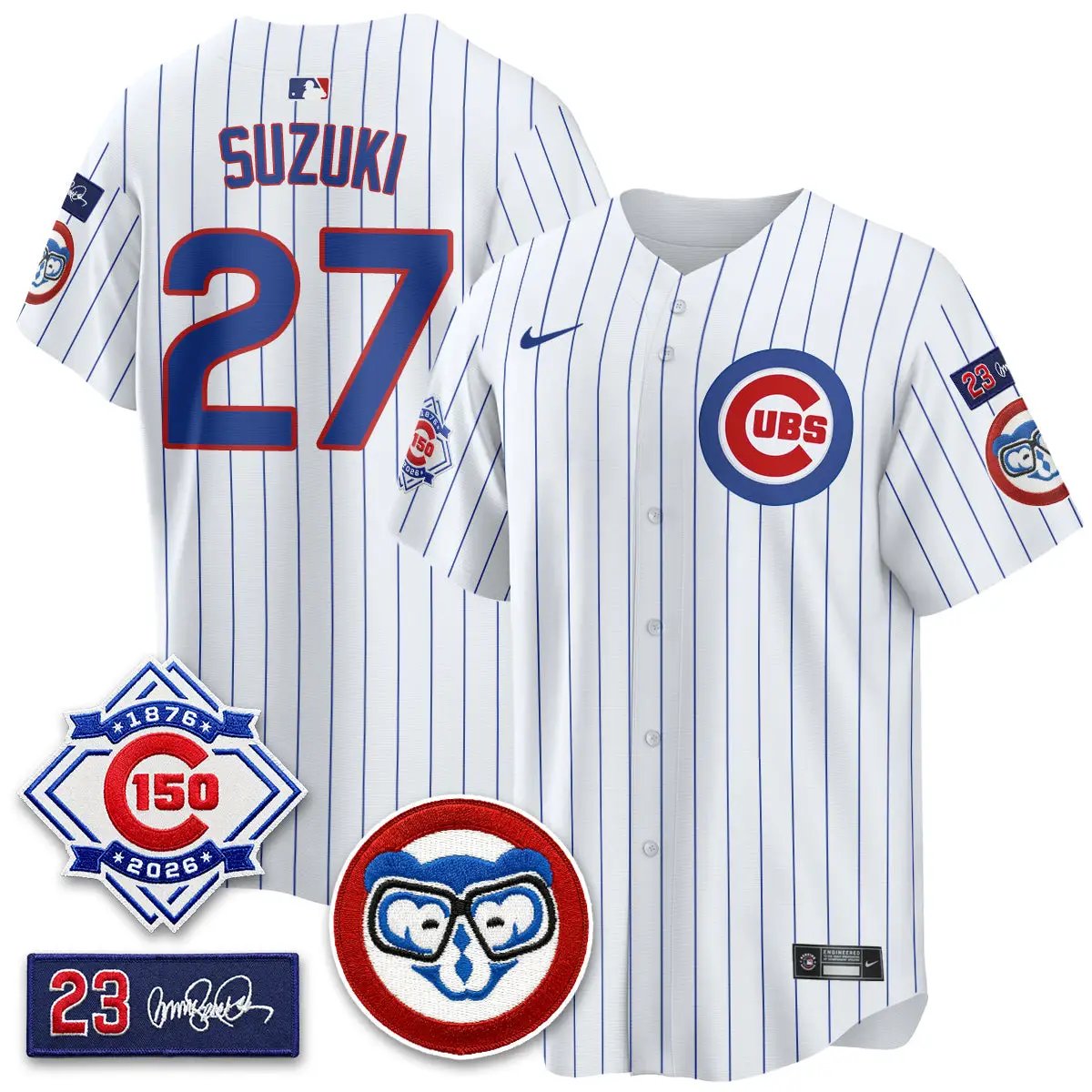 CHC 150th Anniversary Holy Cow Vapor Premier Royal Limited Jersey - All Stitched by Chicago Cubs