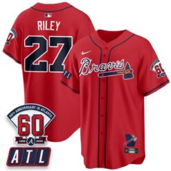 ATL 2026 60th Anniversary Vapor Limited Jersey - All Stitched by Atlanta Braves