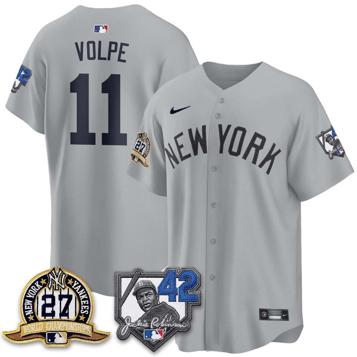 New York Yankees 2026 Jackie Robinson Day Vapor Limited Jersey - All Stitched by New York Yankees