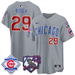 Chicago Cubs 150th Anniversary & Jackie Robinson Day Patch Vapor Premier Limited Jersey - All Stitched by Chicago Cubs