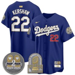 LAD Vapor Limited Jersey - Back to Back Champion - All Stitched by Los Angeles Dodgers