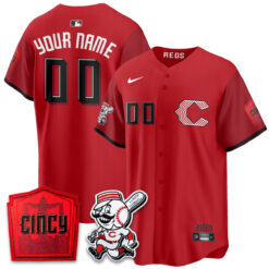 CIN 2026 City Connect Limited Premier Vapor Custom Jersey - All Stitched by Cincinnati Reds