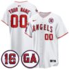 LAA Garret Anderson Tribute Patch Vapor Premier Limited Custom Jersey - All Stitched by Los Angeles Angels