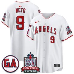 LAA 60th Anniversary Vapor Jersey - All Stitched V3 by Los Angeles Angels