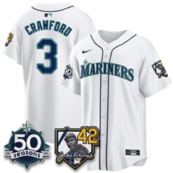 SEA 2026 Jackie Robinson New Era Vapor Limited Jersey - All Stitched by Seattle Mariners