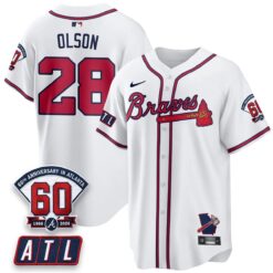 ATL 2026 60th Anniversary Vapor City Connect Limited Jersey - All Stitched by Atlanta Braves