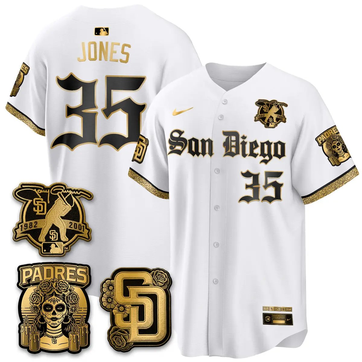 SD 2026 City Connect x Tony Gwynn Patch Vapor Premier Limited Jersey - All Stitched - V2 by San Diego Padres