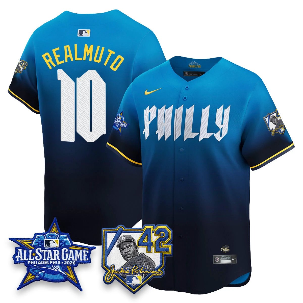 Philadelphia Phillies 2026 Jackie Robinson New Era - All Star Game Vapor Limited Jersey - All Stitched by Philadelphia Phillies