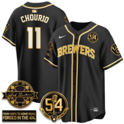 MIL 2026 Black Out Style Limited Vapor Jersey - All Stitched by Milwaukee Brewers