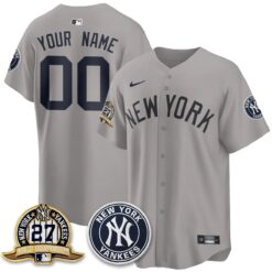 New York Yankees Alternate Custom Jersey - All Stitched by New York Yankees