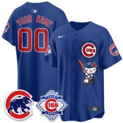 Chicago Cubs x Meow KT Vapor Premier Limited Custom Jersey - All Stitched by Chicago Cubs
