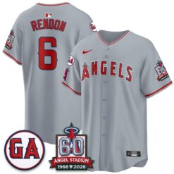 LAA 60th Anniversary Vapor Jersey - All Stitched V3 by Los Angeles Angels