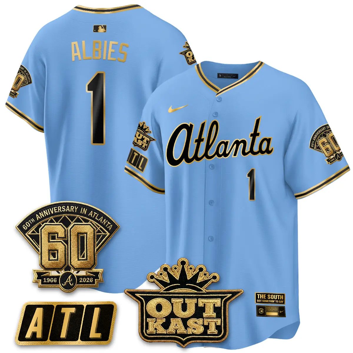 Atlanta Braves 2026 Gothic Edition Vapor Limited Jersey - All Stitched by Atlanta Braves