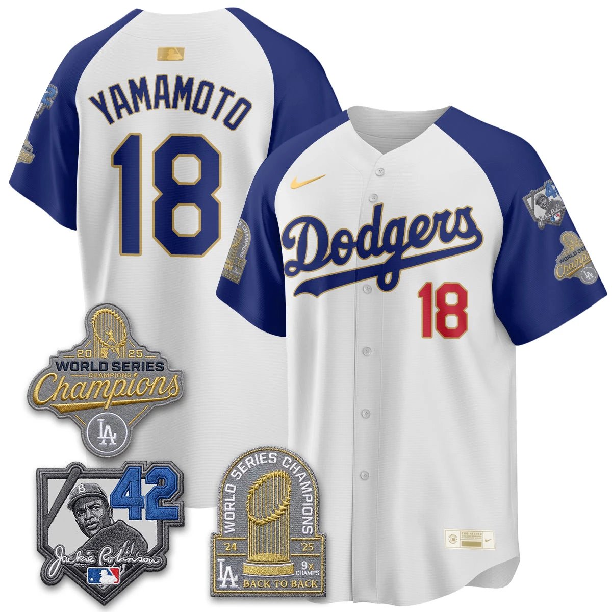 LAD 2026 Jackie Robinson New Era Vapor Limited Jersey - All Stitched by Los Angeles Dodgers