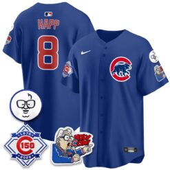 Chicago Cubs 150th Anniversary Harry Caray Holy Cow Vapor Premier Limited Jersey - All Stitched V2 by Chicago Cubs