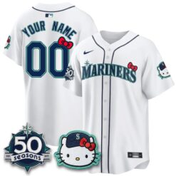 SEA x Meow KT Night Limited Custom Jersey - All Stitched by Seattle Mariners