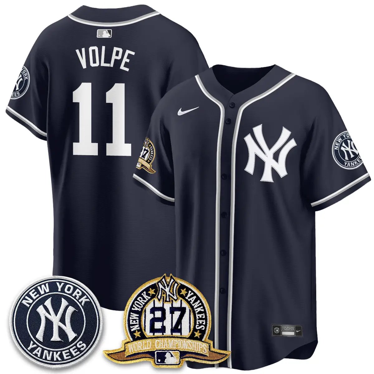 New York Yankees 2026 Black Out Style Vapor Limited Jersey - All Stitched by New York Yankees