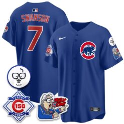 Chicago Cubs 150th Anniversary Harry Caray Holy Cow Vapor Premier Limited Jersey - All Stitched V2 by Chicago Cubs
