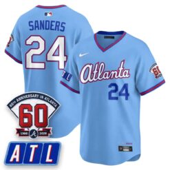ATL 2026 City Connect - 60th Anniversary in Atlanta Patch Vapor Limited Jersey - All Stitched by Atlanta Braves