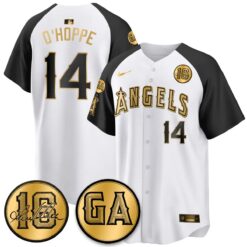 LAA Garret Anderson Tribute Patch Vapor Jersey - All Stitched V2 by Los Angeles Angels