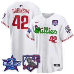 Philadelphia Phillies Phanatic 2026 New Era & 250th USA Vapor Limited Jersey - All Star Game - All Stitched by Philadelphia Phillies