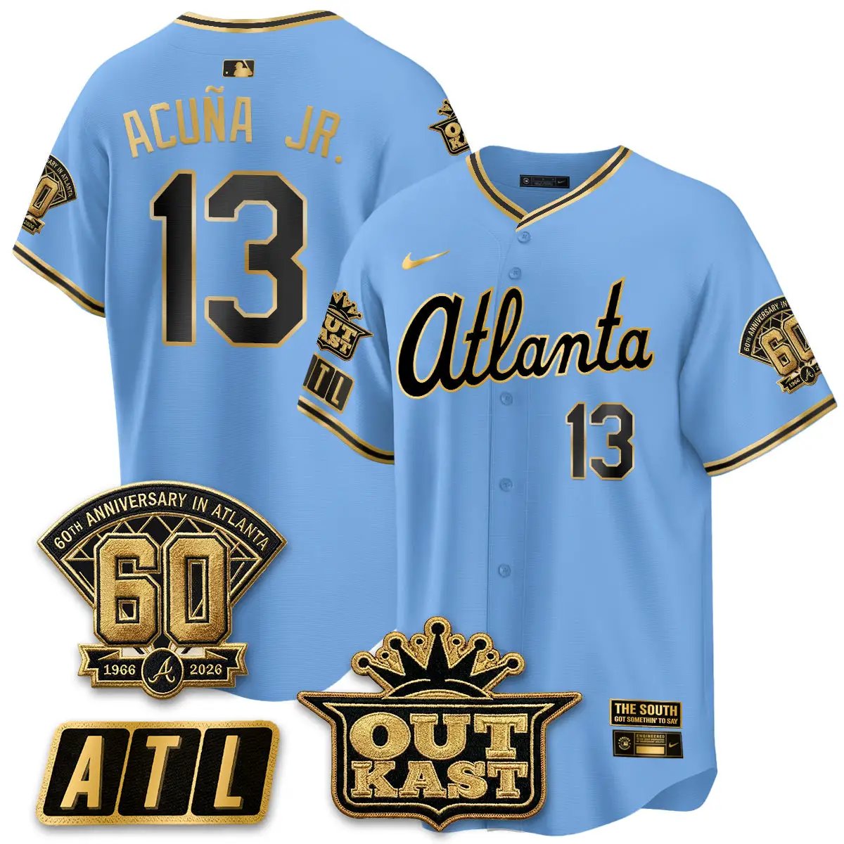Atlanta Braves 2026 Gothic Edition Vapor Limited Jersey - All Stitched by Atlanta Braves
