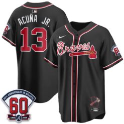 Atlanta Braves 2026 Black Out Style Vapor Limited Jersey - All Stitched by Atlanta Braves