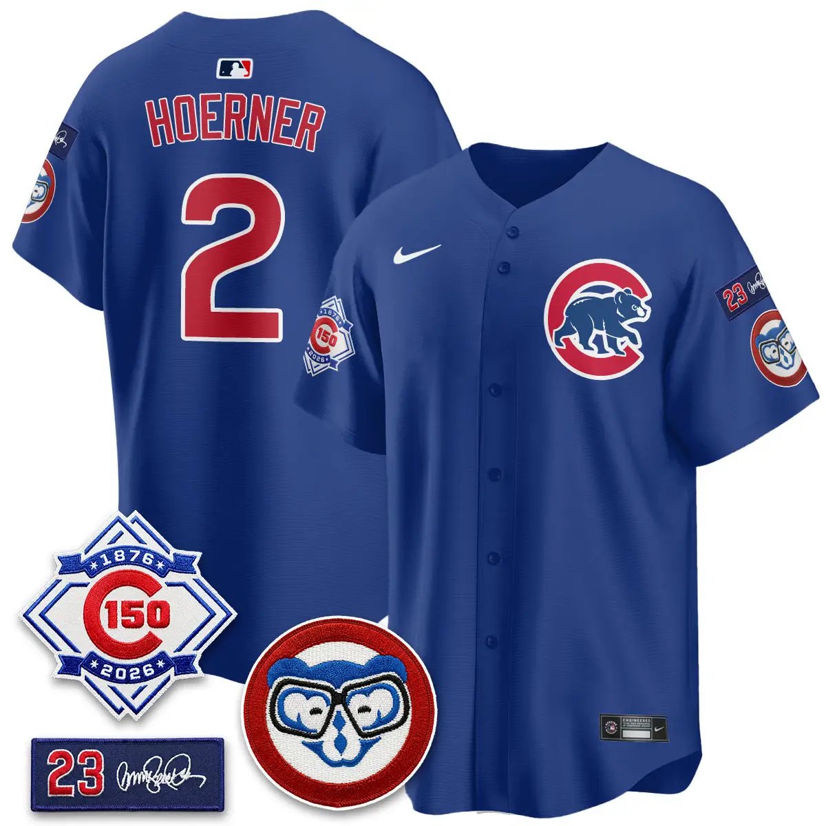 CHC 150th Anniversary Holy Cow Vapor Premier Royal Limited Jersey - All Stitched by Chicago Cubs
