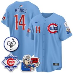 Chicago Cubs 150th Anniversary Harry Caray Holy Cow Vapor Premier Limited Jersey - All Stitched V2 by Chicago Cubs