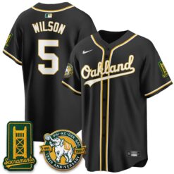 Oakland Athletics 2026 Black Out Style - Celebrating 125 Years - Limited Vapor Jersey - All Stitched by Oakland Athletics