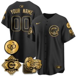 CHC 150th Anniversary Harry Caray Holy Cow Vapor Premier Limited Custom Jersey - All Stitched V3 by Chicago Cubs